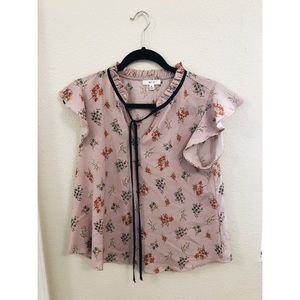 Floral Lavender Blouse